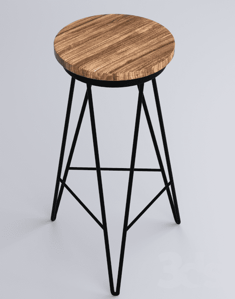 3D Render of Stool